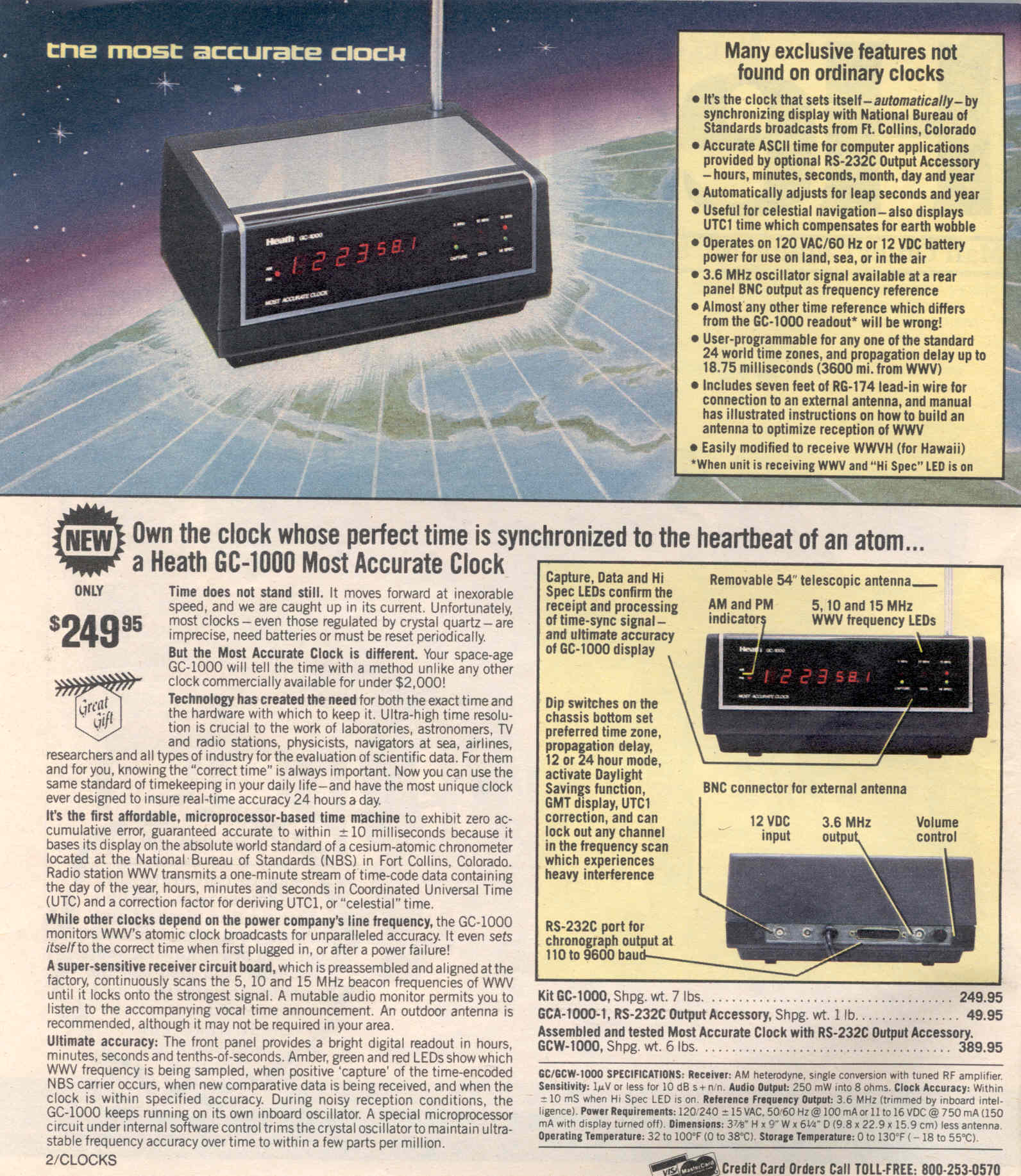 Heath Kit GC-1000 Clock Catalog Page Heath Kit GC-1000 Debut, Christmas 2003